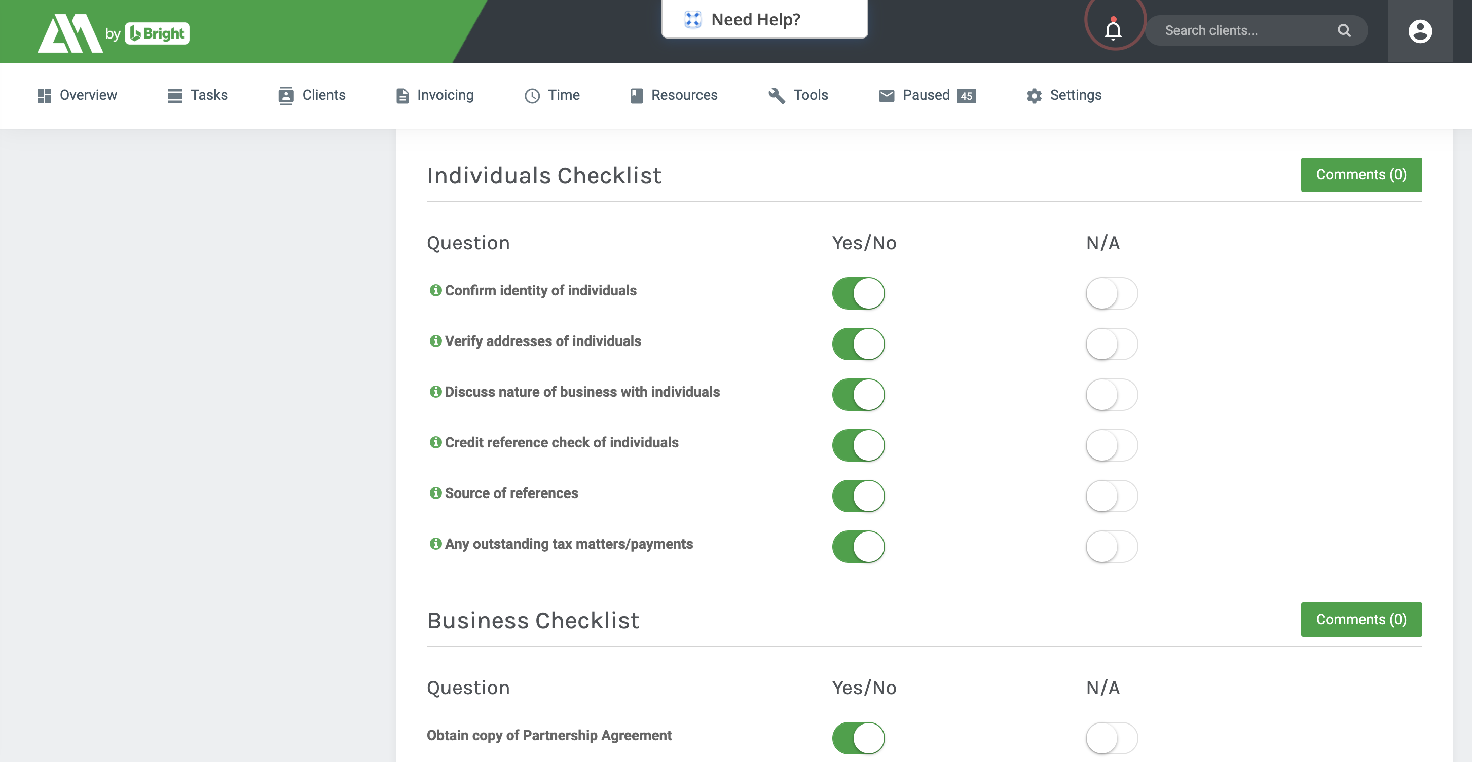 individuals screenshot