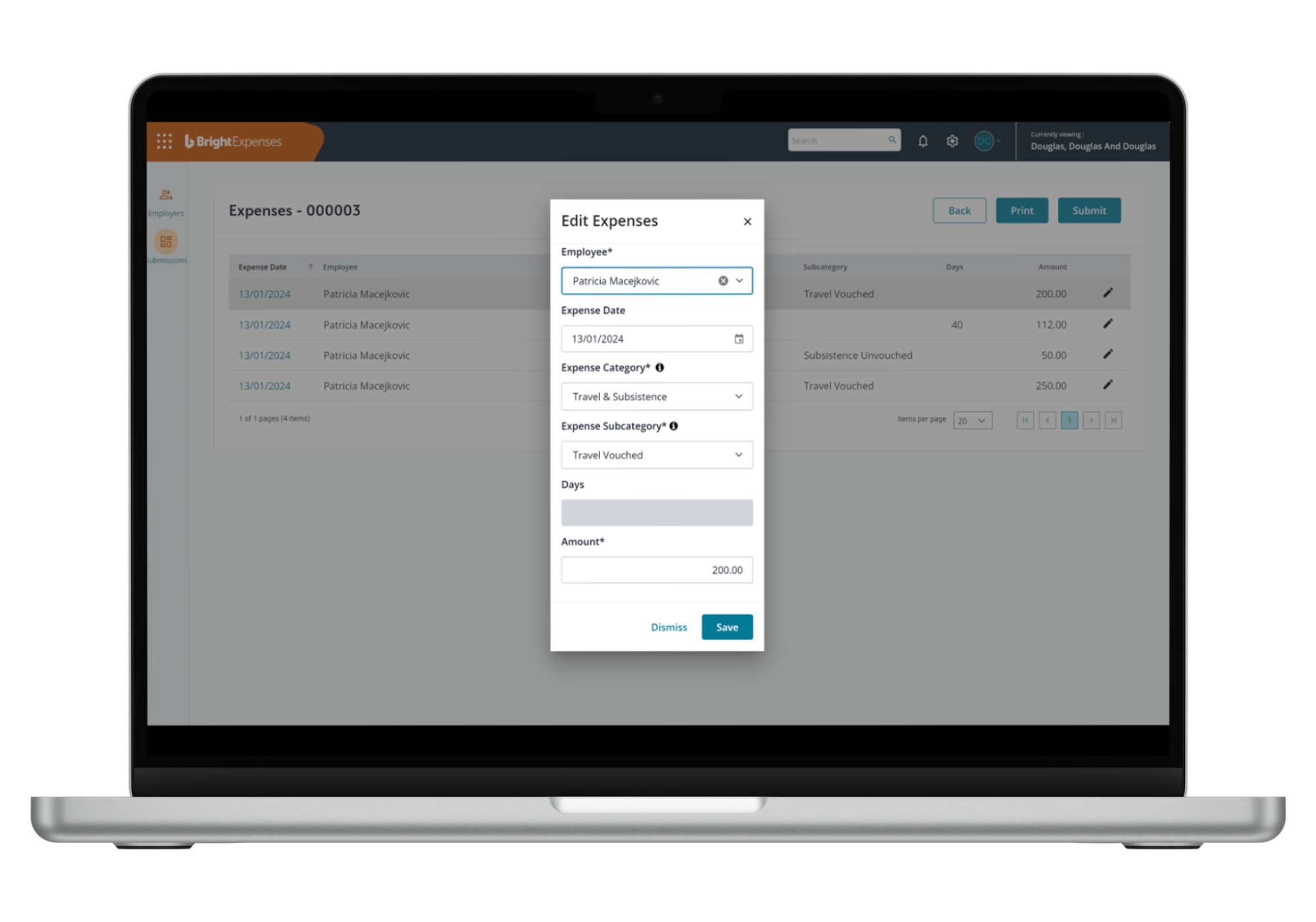 Bright Expenses screenshot
