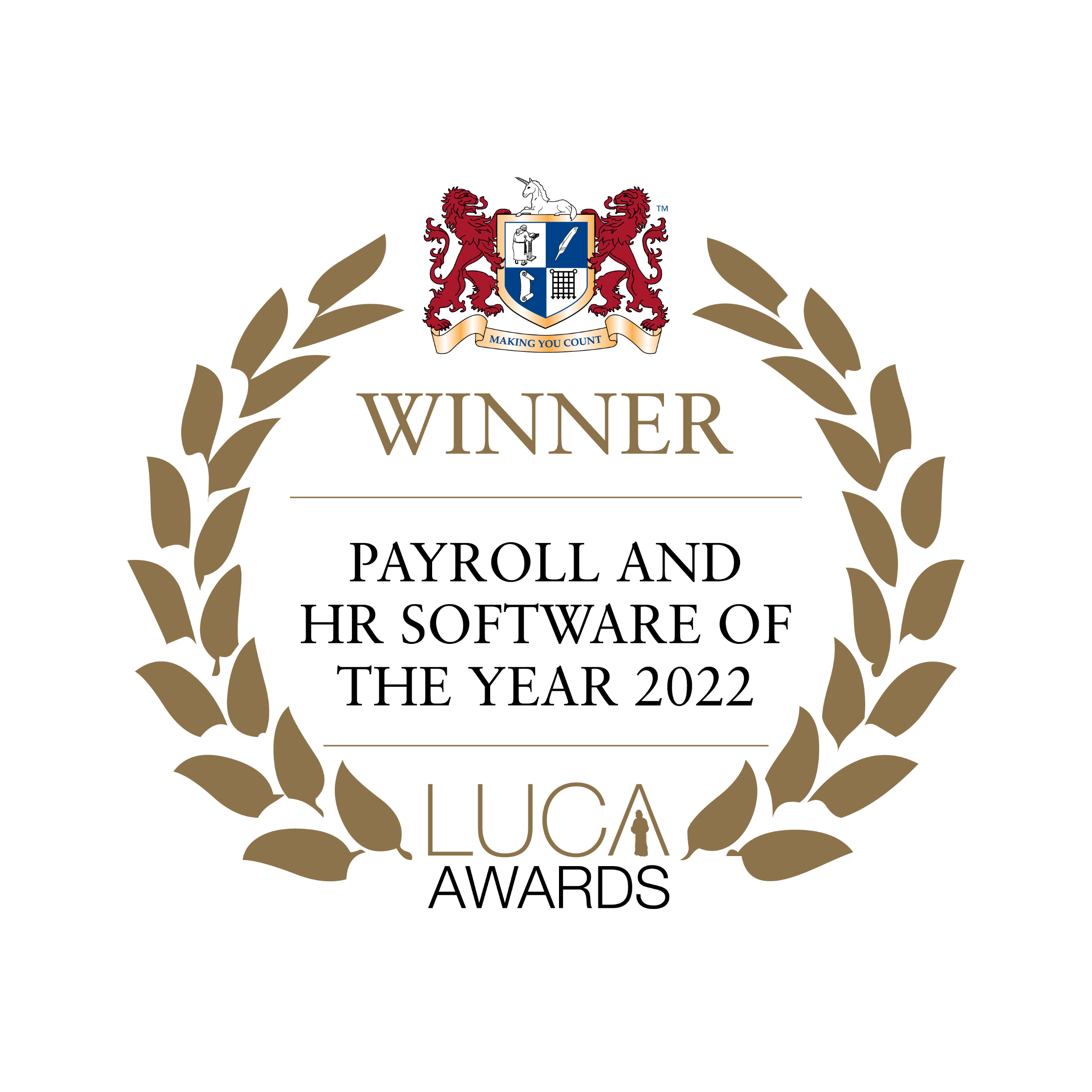 Payroll and HR Software of the year 2022 LUCA Awards