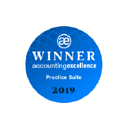 2019 accounting excellence award logo for practice suite Bright Software Group