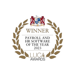 LUCA award logo for 2023 payroll & HR software